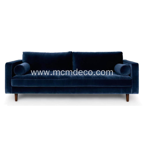 Sven Cascadia Luca Velvet Sofa Reproduction